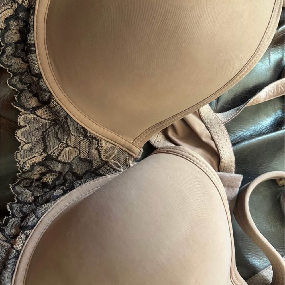 Vince Camuto Tan Bra with Lace Detail